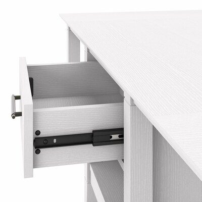 Bush Furniture Key West 47" x 24" Coffee Table, Pure White Oak (KWT148WT-03)
