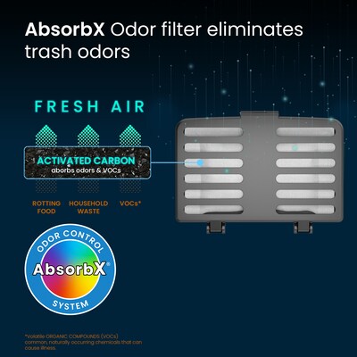 iTouchless AbsorbX Deodorizer Cartridge, Black, 2/Pack (UNICFGB)
