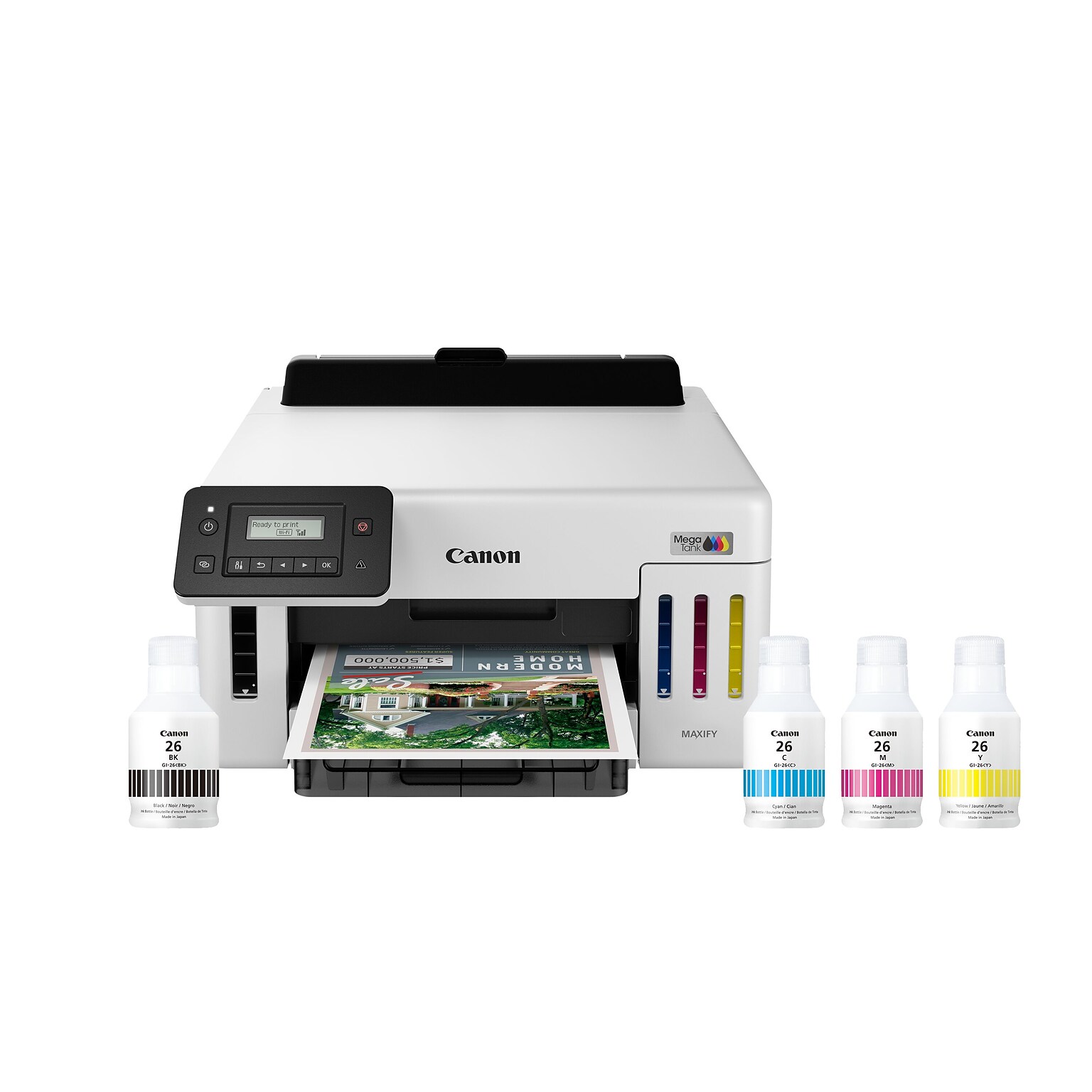 Canon Maxify GX5120 Wireless Color Print Only Megatank Inkjet Printer, Best for Home Office (6884C002AA)
