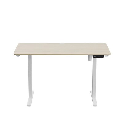 Huanuo 40W Electric Rectangular Adjustable Standing Desk, Natural (HNESD67N)
