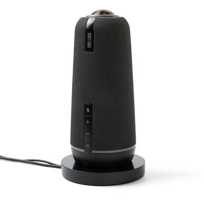 Owl Labs Meeting Owl 4+ Premium Pack: UHD 4K 360 Smart Video Conference Camera, 16 USB-C Cable, 3-Year Support (BND405-0001)