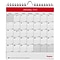 2024 Staples 6 x 7 Wall Calendar, Red/White (ST53923-24)