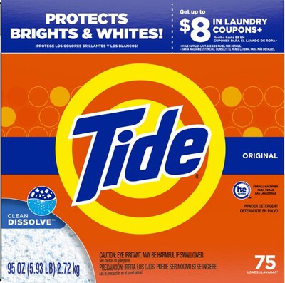 Tide Powder Laundry Detergent, 75 Loads, 95 oz. (84997)