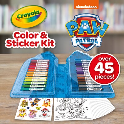 Crayola Paw Patrol Color & Sticker Kit Coloring Book, 20 Pages (BIN041234)