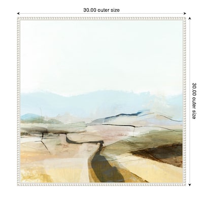 Amanti Art Country View by Dan Hobday Framed Canvas Wall Art Print, 30" x 30" (A42678302513)