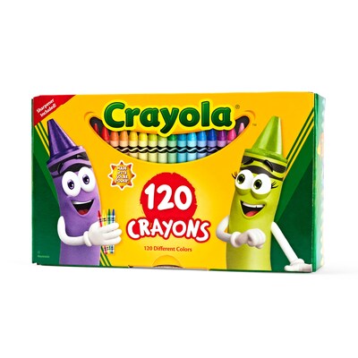 Crayola Original Crayons, Assorted Colors, 120/Box (52-6920)
