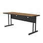 Correll Training Room Table, 60"x24", Medium Oak (WS2460TF-06)