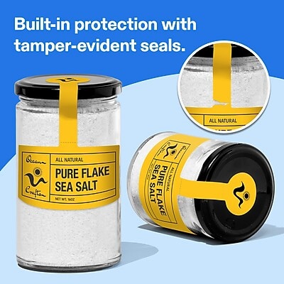 Avery Laser/Inkjet Sealing Labels, 5-1/8" x 4", Bright Yellow, 30 Labels/Pack (19479370716)