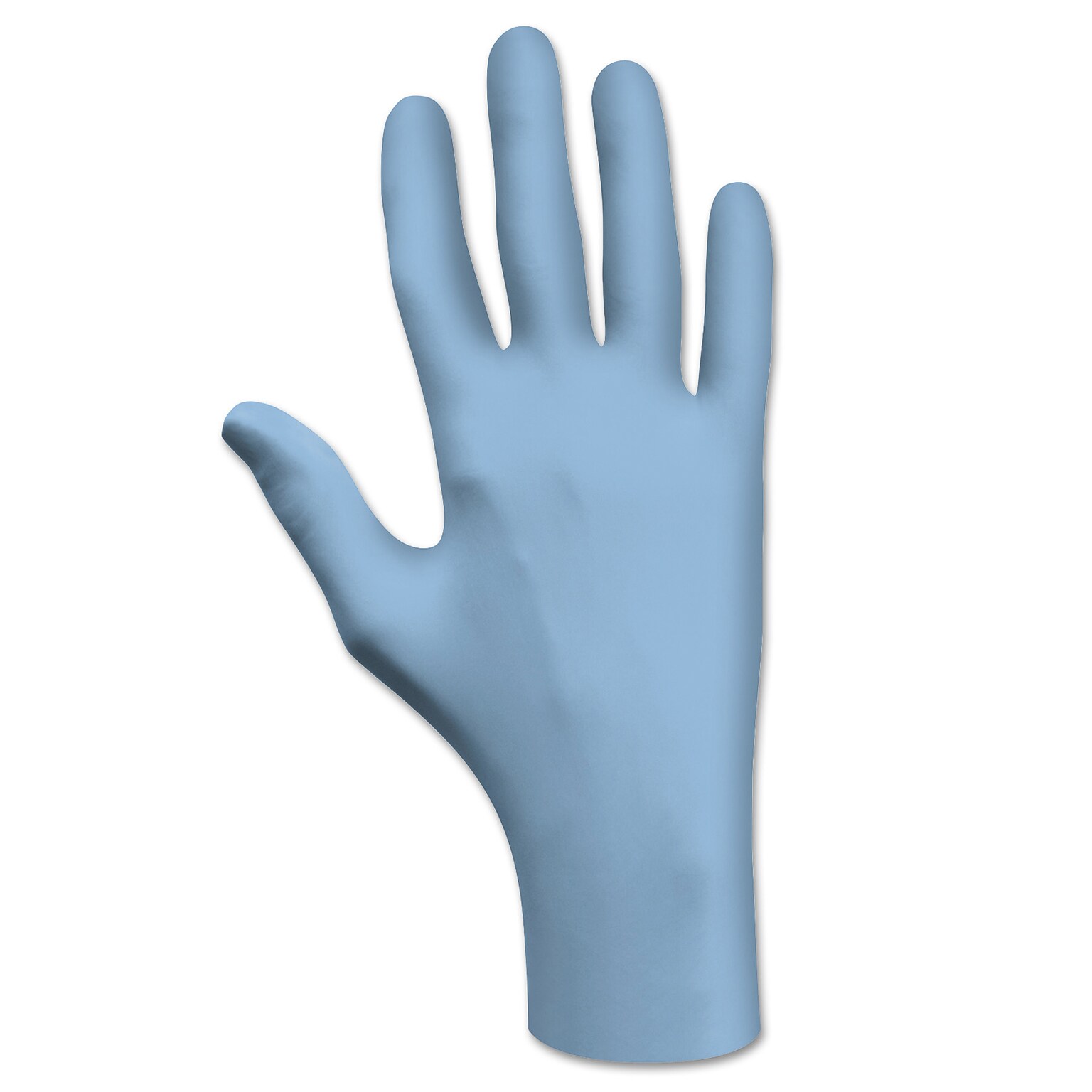 Showa 8005PF EBT Powder Free Nitrile Food Safe Industrial Gloves, Latex Free, XL, Blue