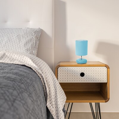 Simple Designs 10.24" LED Table Lamp, Blue (LT2005-BLU-LB)