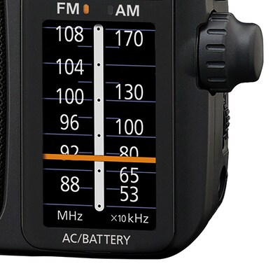 Panasonic Portable AM/FM Radio, Black (RF-2400-K)