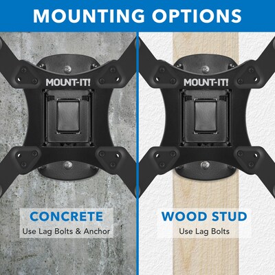 Mount-It! Compact Full Motion TV Wall Mount For TVs up to 50", Holds up to 44lbs. (MI-2829XL)