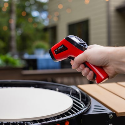 Maverick Stainless Steel Infrared BBQ Surface Thermometer, Red (IR-203R)
