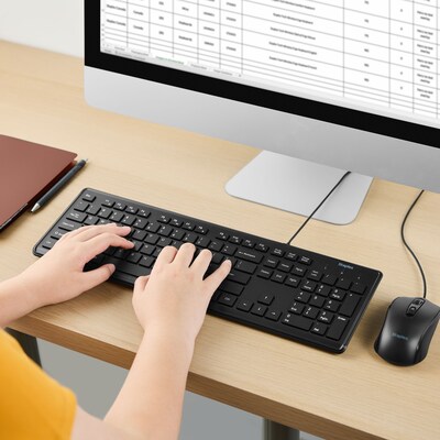 Staples TECH Wired Keyboard, Black (ST62600)