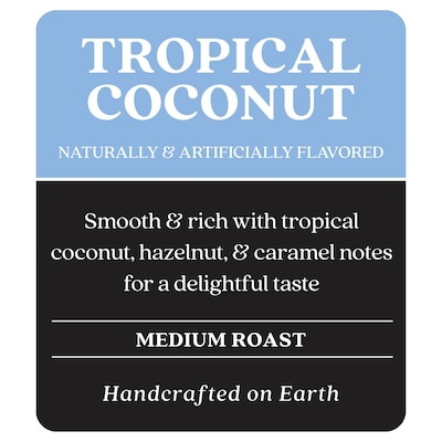 Copper Moon Coffee Tropical Coconut Beans Coffee, Medium Roast, 32 oz. (260164 - BAG)