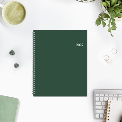 2027 Blue Sky 8.5" x 11" Weekly & Monthly Planner, Green (162469)