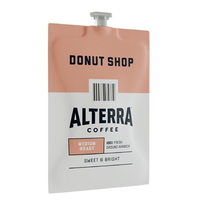 Alterra Donut Shop Blend Coffee Flavia Freshpack, Medium Roast, 100/Carton (MDRA200)