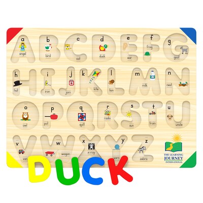 The Learning Journey International 26-Piece Lift & Learn ABC Puzzle (LJI285138)