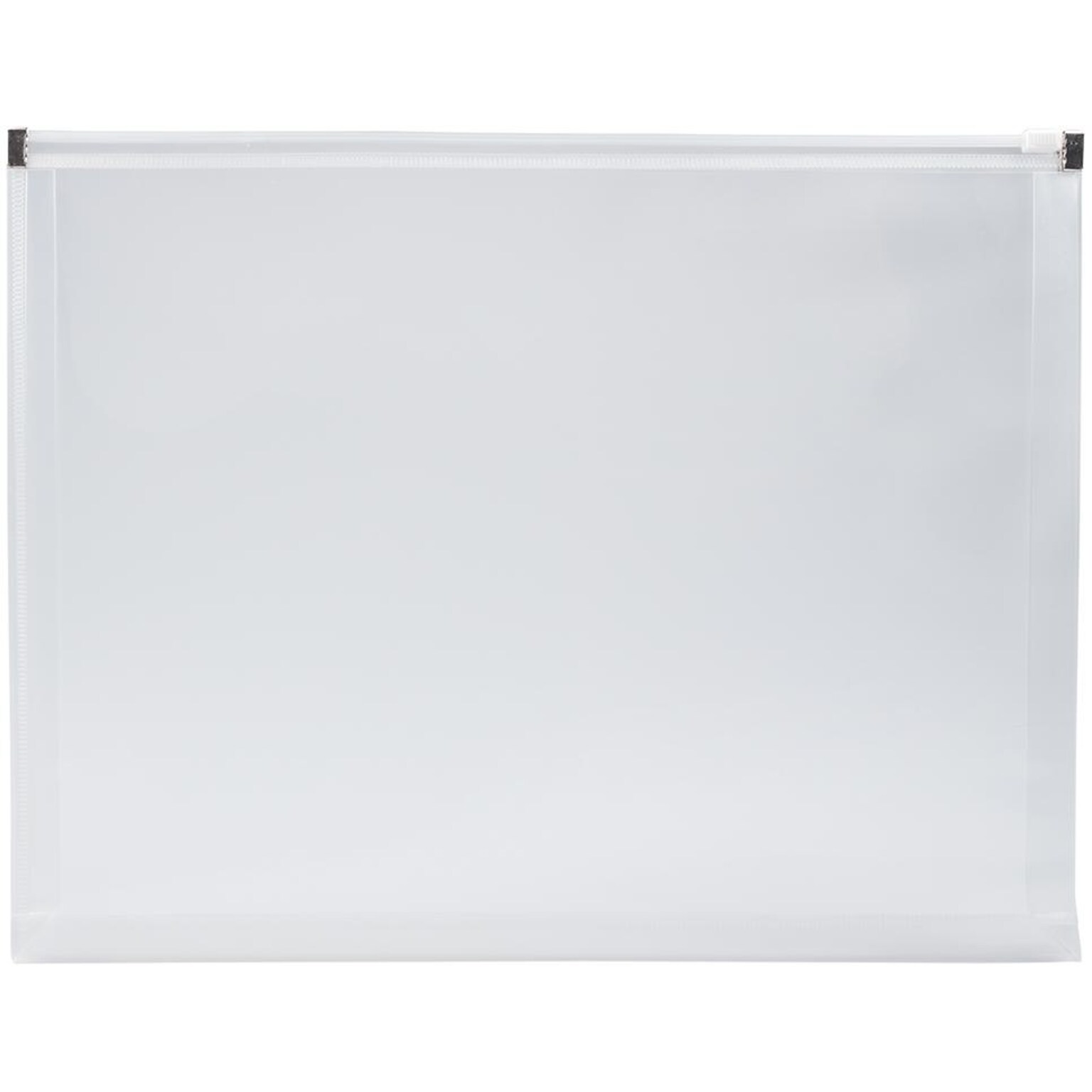 JAM Paper Premium Plastic Document File, 1 Pocket, Letter, Clear, 3/Pack (218Z1clx3)