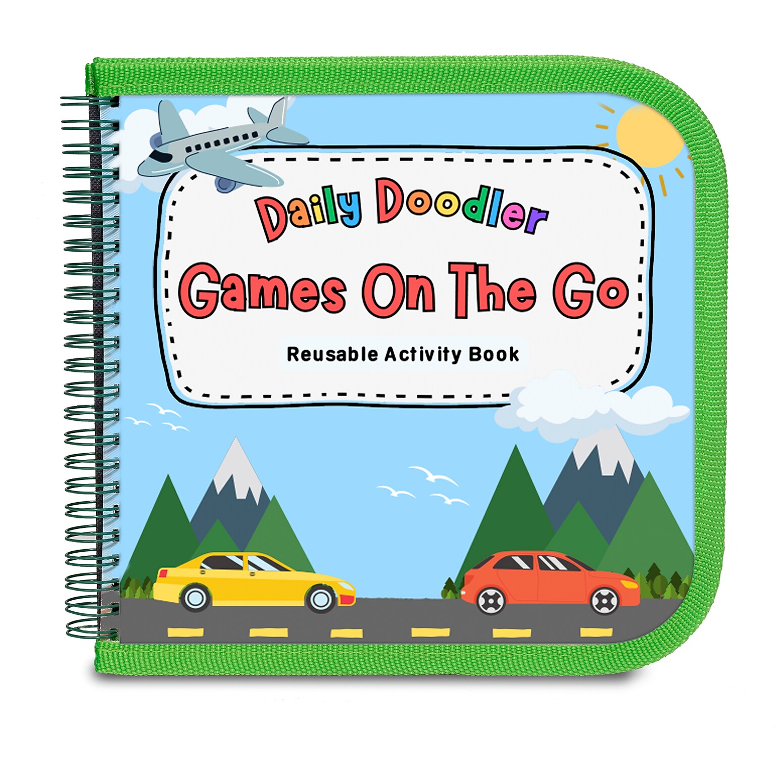 The Pencil Grip Daily Doodler Reusable Coloring Book, 12 Pages (TPG845)