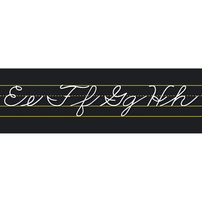 North Star Teacher Resources Alphabet Lines Black Traditional Cursive, Pack of 2 (NST9034-2)