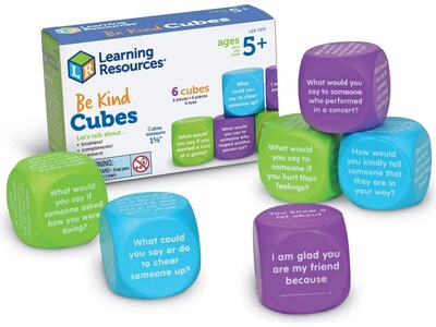 Learning Resources Be Kind Conversation Cubes, 6/Set (LER7377)