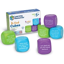 Learning Resources Be Kind Conversation Cubes, 6/Set (LER7377)