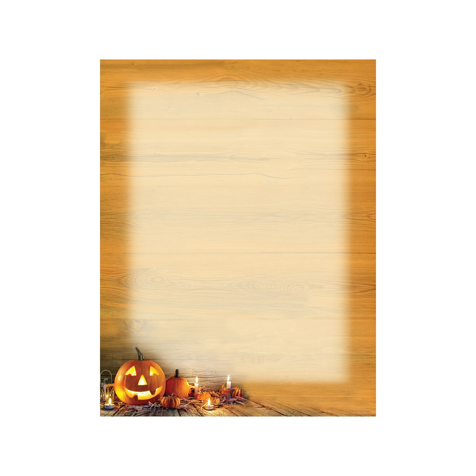 Great Papers Pumpkin Farmhouse Holiday Letterhead, Multicolor, 50/Pack (2023035)
