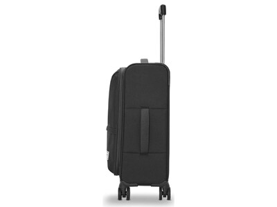 Solo New York Re:treat Polyester Carry-On Spinner Luggage, Black (UBN930-4)