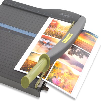 Swingline ClassicCut 12" Guillotine Paper Cutter, Gray/Lime Green (9312)