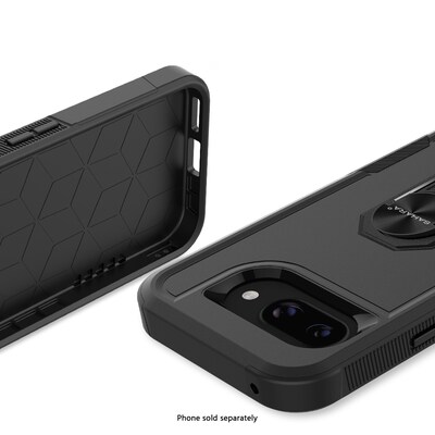 SaharaCase Raider Series Phone Case for Google Pixel 9a, Shock Absorbing, Scorpion Black (CP00793)