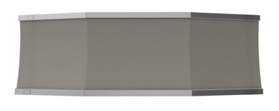 Preserve Outdoor Collaboration Glassboard, Charcoal Grey Awning, Walnut Decking, 104 H x 62 W x