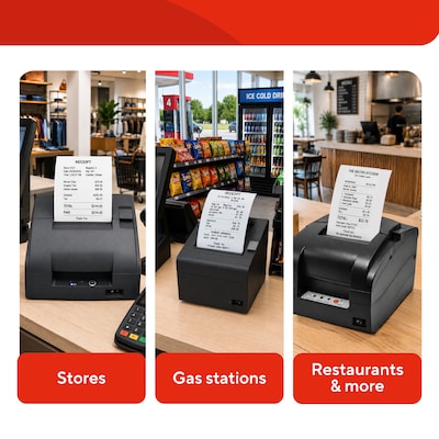 Staples Thermal Cash Register/POS Rolls, 1-Ply, 3 1/8" x 230', 10/Pack (18229/21265)