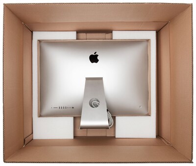 30" x 26" x 11" Heavy Duty iMac 27" Shipping Box, 275# Mullen Rated, Kraft (E03114)