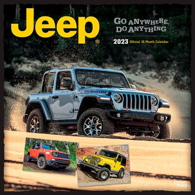 2023 BrownTrout Jeep 12 x 12 Monthly Wall Calendar, (9781975449889)