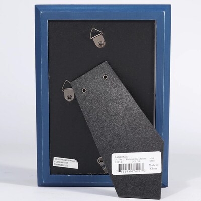 Lawrence Frames 4W x 6H Charlotte Weathered Navy Blue Wood Picture Frame (745746)