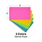 Staples 3" x 5" Index Cards, Lined, Assorted Colors, 300/Pack (TR50998)