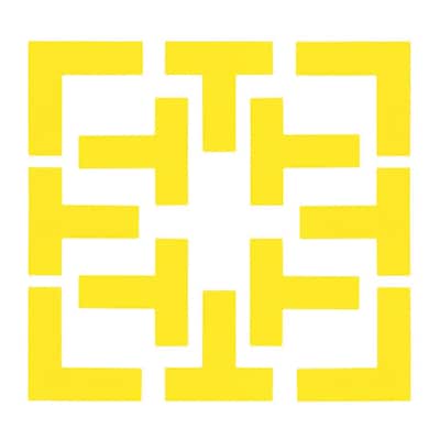 Champion Sports Pickleball Court Marker Set, Yellow (CHSPBCOURT)