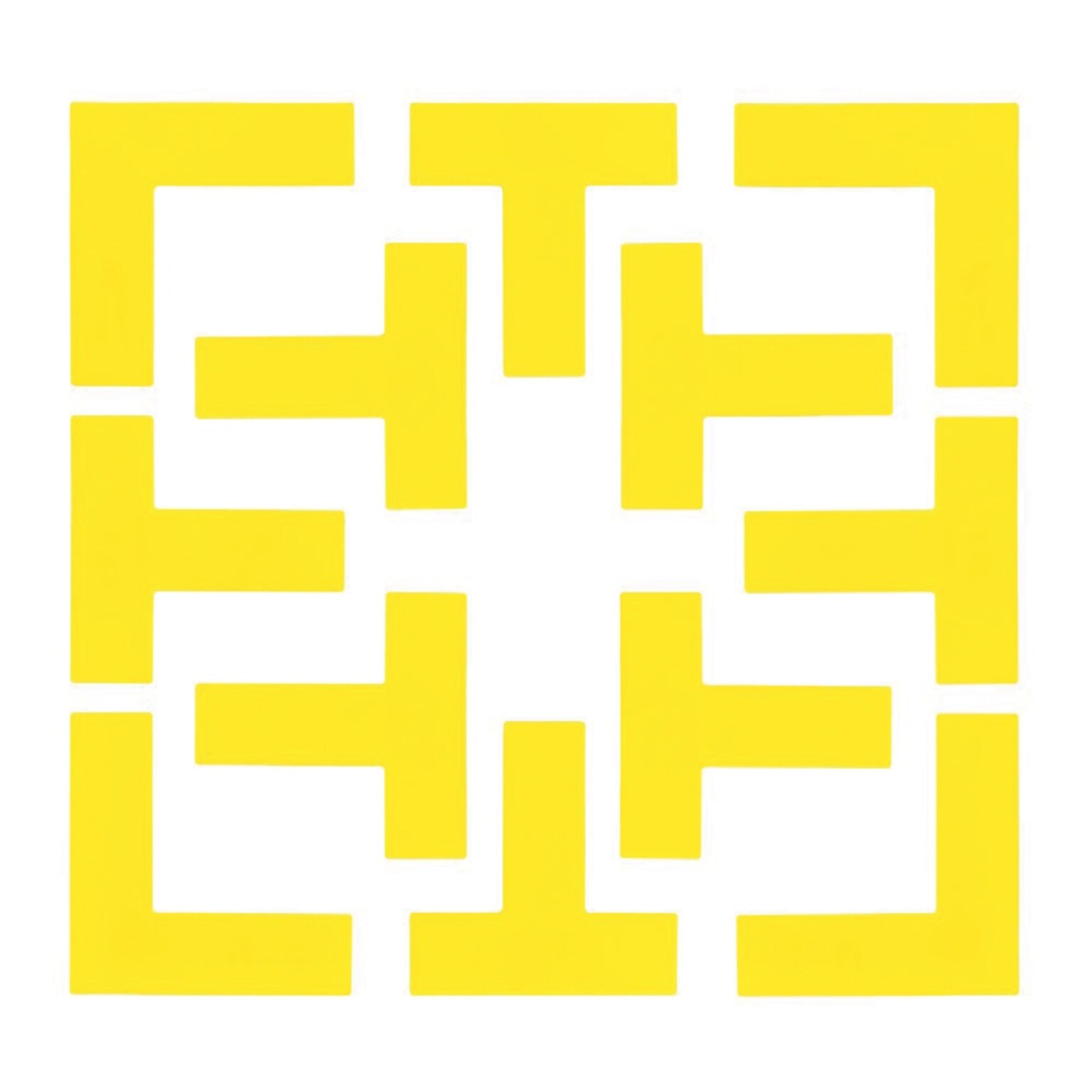 Champion Sports Pickleball Court Marker Set, Yellow (CHSPBCOURT)