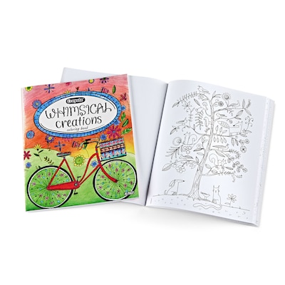 Crayola Whimsical Creations Adults Coloring Book, 40 Pages, 2/Bundle (BIN040838-2)