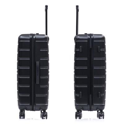 InUSA Trend 4-Piece Hardside Spinner Luggage Set, TSA Checkpoint Friendly, Black (IUTRESMLXL-BLK)
