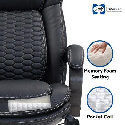 Sealy Ransford Executive Big & Tall Chair, Black (67989)
