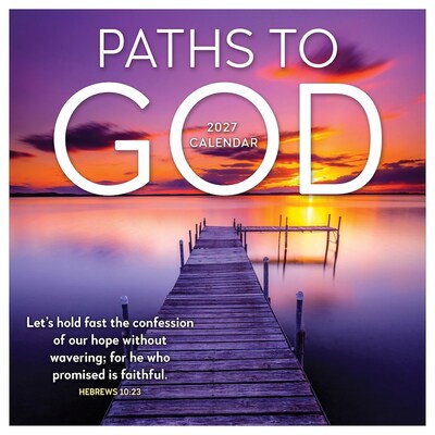 2027 TF Publishing Paths to God 11 x 12 Monthly Wall Calendar, Multicolored (27-1022)