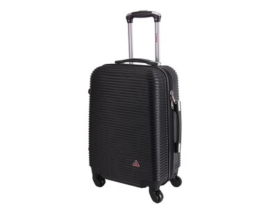 InUSA Royal 24 Hardside Suitcase, 4-Wheeled Spinner, TSA Checkpoint Friendly, Black (IUROY00M-BLK)