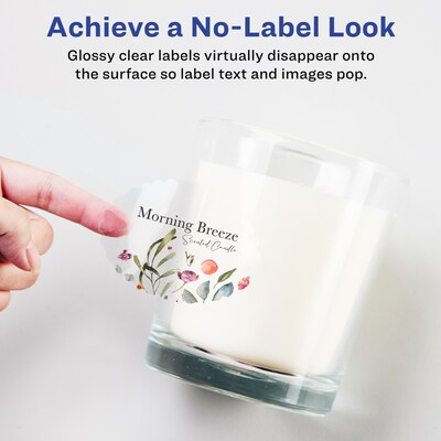 Avery Laser/Inkjet Multipurpose Labels, 2.25 x , Glossy Clear, 525/Pack (94061)