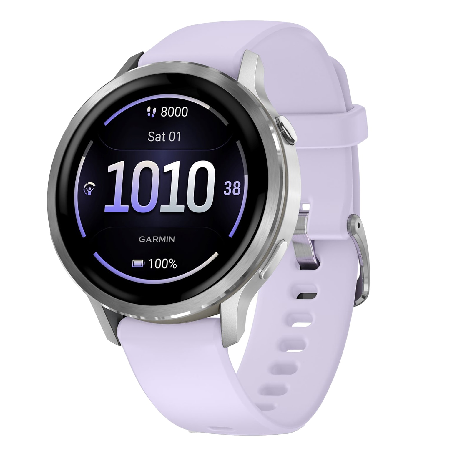 Garmin Venu 4 Fitness Smartwatch, GPS, 41mm, Periwinkle Silicone Band (010-03013-01)