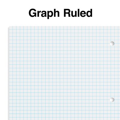 Quill Brand® 1-Subject Notebook, 8" x 10.5", Graph Ruled, 70 Sheets, Black (TR23986)