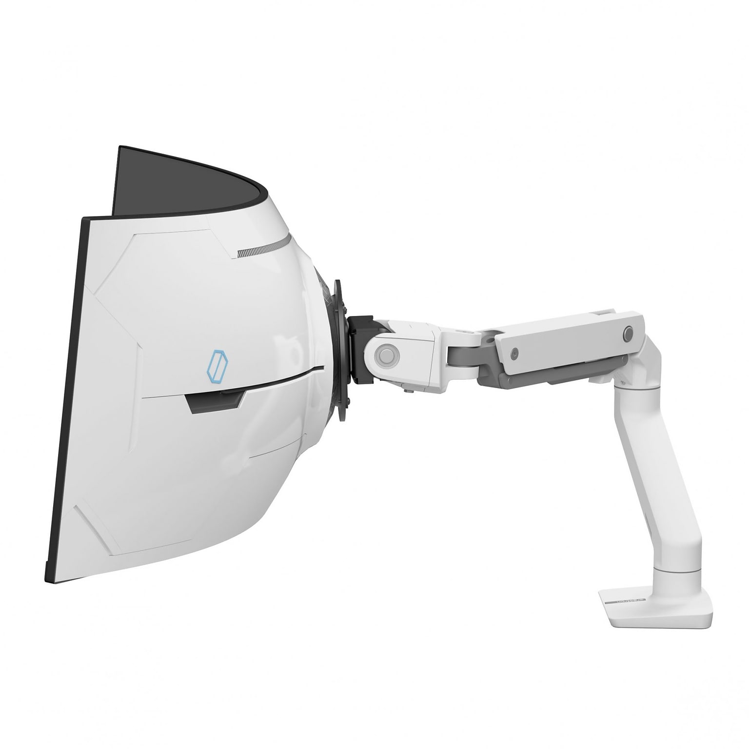 Ergotron HX Adjustable Desk Monitor Arm, White (45-693-216)