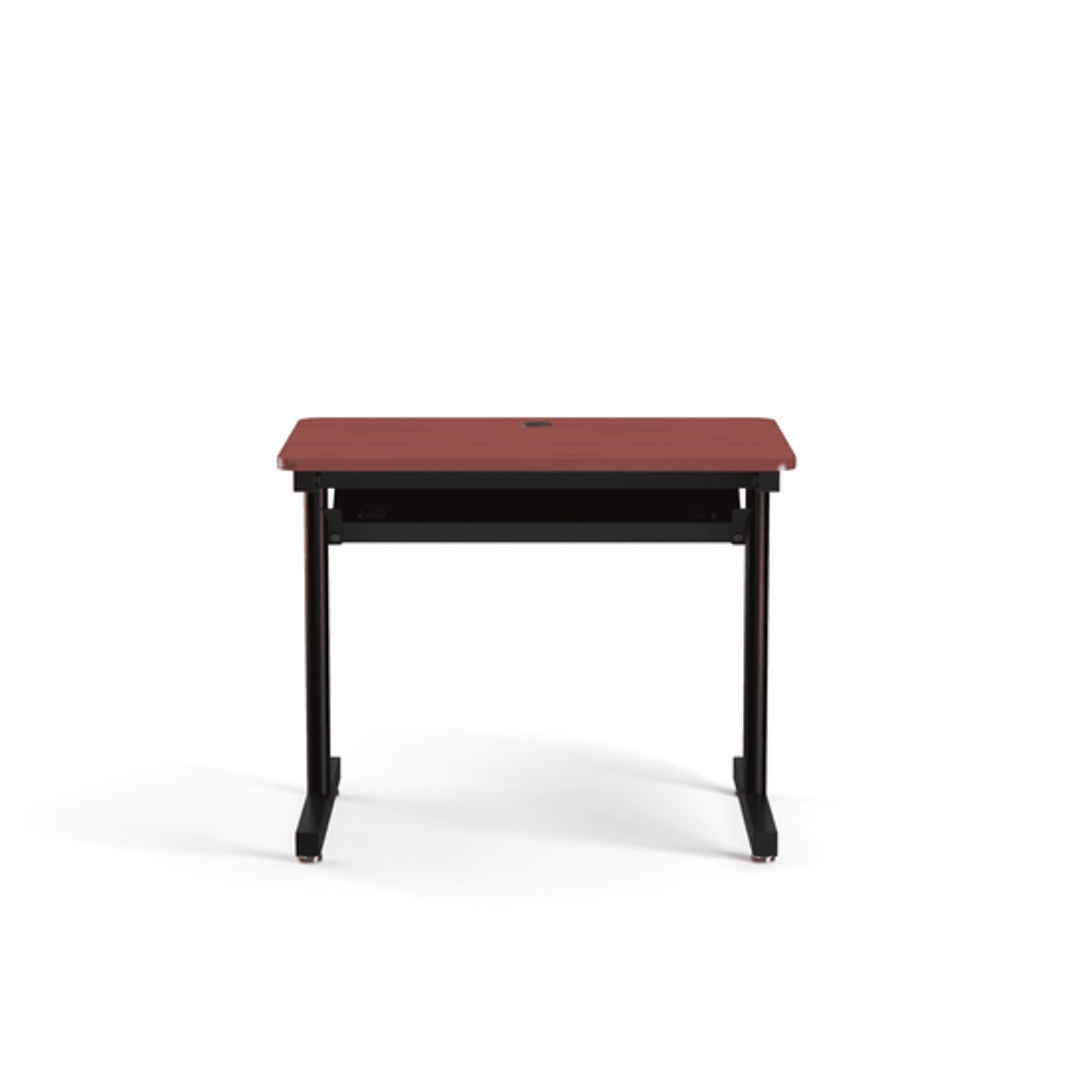 VersaDesk 36W Basic Computer Table, Cherry/Black (BCT3624-BC)