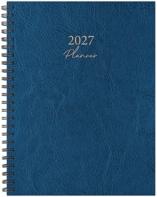 2027 Willow Creek 6.5 x 8.5 Calendar Year Weekly & Monthly Standard Planner, Blue (66324)